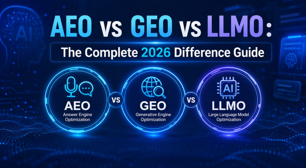 AEO vs GEO vs LLMO